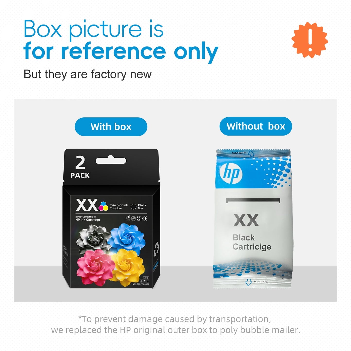 68 Ink Cartridges for HP 68 Ink Cartridges Black and Tri-Color for 68 HP Ink Compatible for Printer Ink 2-Pack