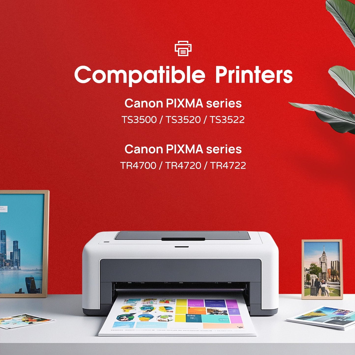 275XL Ink Cartridges Compatible for Canon ink 275 and 276 for Canon PG 275 CL276 Ink for Pixma TS3522 TS3520 TS3500 TR4722 (2 Pack)