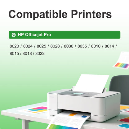 910XL Ink Cartridges Compatible for HP 910 Ink Cartridges Combo Pack for OfficeJet Pro 8020 8025 8028 8035 8030 Printer (Black Cyan Magenta Yellow,4 Pack)