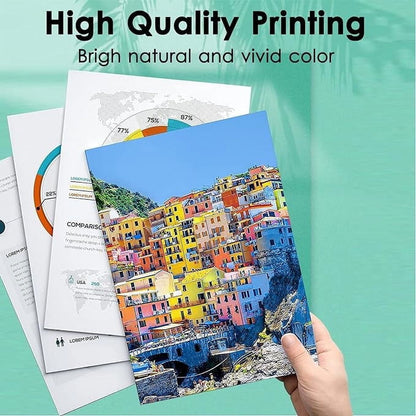 65 Black Tri-color Ink Cartridges for HP 65 Ink Cartridge Compatible for HP Printers Ink 65 (2-pack)