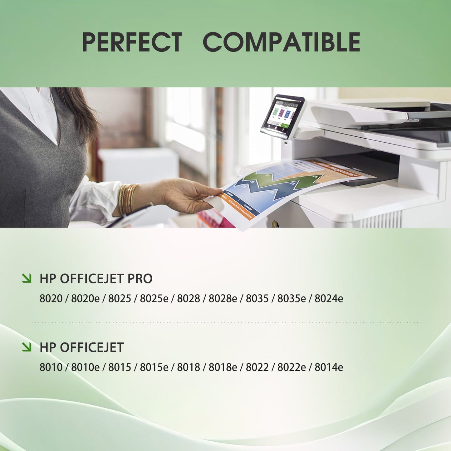 910 Ink for HP 910 Ink Cartridges Combo Pack (4-pack) Compatible for 910XL Printer Ink HP OfficeJet 8010 Ink Series