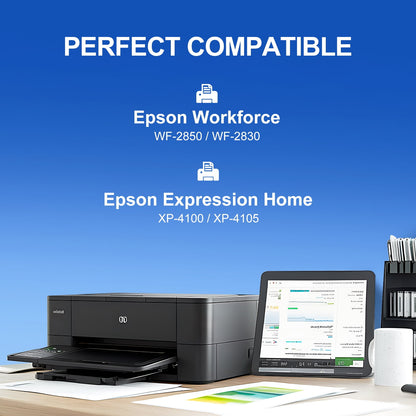 212XL Ink Cartridges for Epson 212 Ink Cartridges for Epson 212XL Ink for Epson XP-4105 WF-2830 XP-4100 WF-2850 Printer 5-Pack (2 Black Cyan Magenta Yellow)