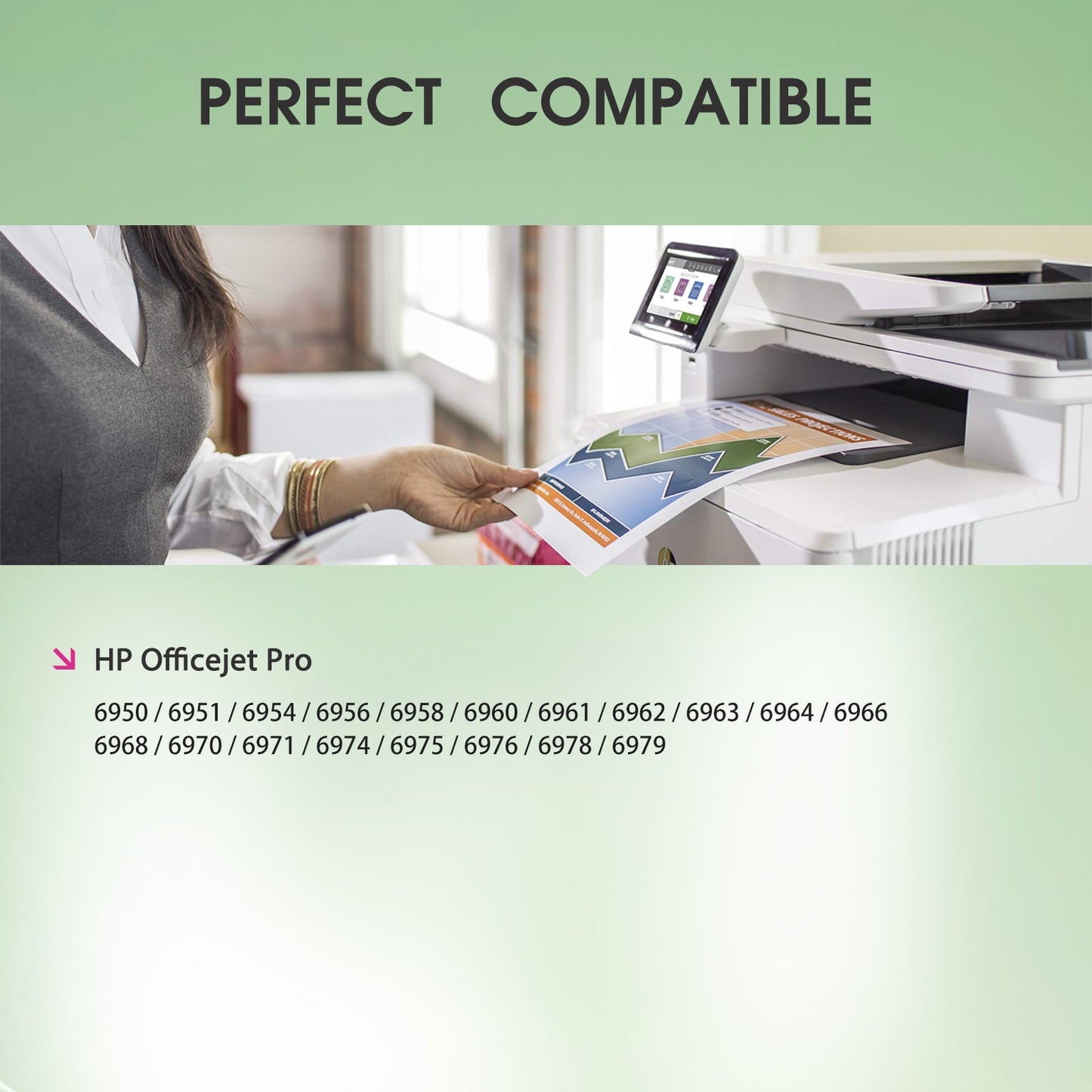 902 Black Ink Cartridge for HP 902 Ink Cartridges (1 Pack) Compatible for 902XL Ink HP OfficeJet 6958 Ink Series