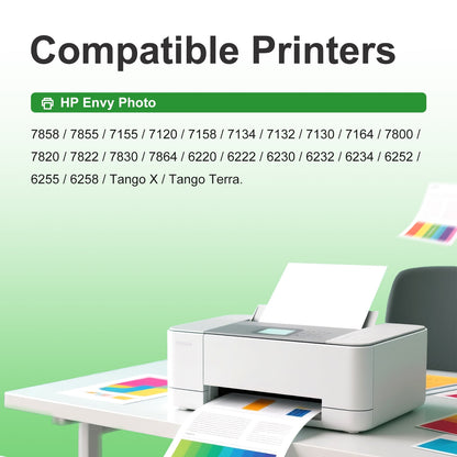 64XL Ink Cartridges Compatible for HP 64 Ink Cartridges HP Ink 64 XL Black Combo Pack for HP Printer Ink 64 64 XL with ENVY Inspire 7855 7155 -2 Pack