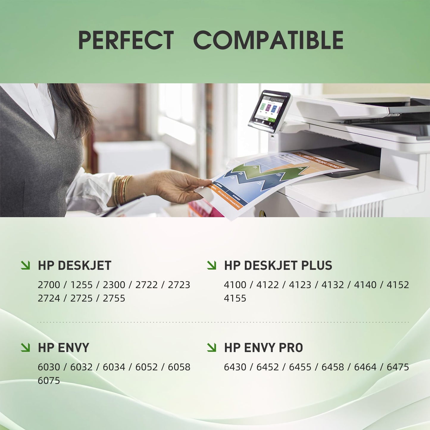 67 Black Ink Catridges Compatible for HP 67 Ink Cartridges for HP 67 Ink Black for HP Printer Ink 67 (2 Black )